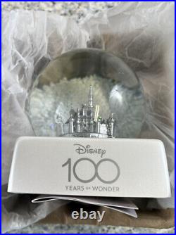 Disney100th AnniversarySleeping Beauty CastleSnow Globe NIB