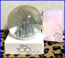 Disney 100th Anniversary Snow Globe Castle Platinum Celebration Collection