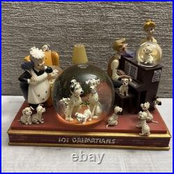 Disney 101 Dalmatians Family Time Musical Lights Snow Globe CRUELLA DE VIL READ