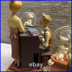 Disney 101 Dalmatians Family Time Musical Lights Snow Globe CRUELLA DE VIL READ
