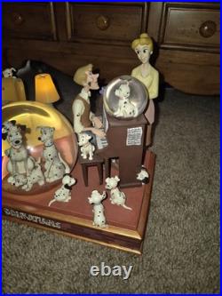 Disney 101 Dalmatians Family Time Musical Lights Snow Globe Tested Works Great