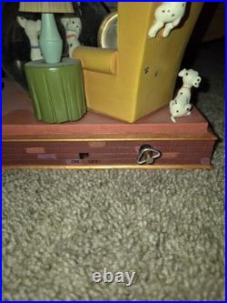 Disney 101 Dalmatians Family Time Musical Lights Snow Globe Tested Works Great