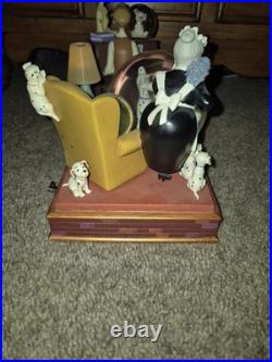 Disney 101 Dalmatians Family Time Musical Lights Snow Globe Tested Works Great