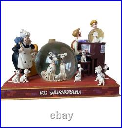 Disney 101 Dalmatians Family Time Musical Snow Globe Plays Cruella De Vil