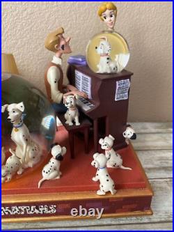 Disney 101 Dalmatians Family Time Musical Snow Globe Plays Cruella De Vil