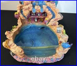 Disney 21364 The Little Mermaid Water Fountain Snow Globe Ariel Sebastian Works