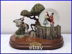 Disney 26755 Sleeping Beauty And Prince Wood Base Snow Globe Once Upon A Dream
