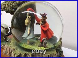 Disney 26755 Sleeping Beauty And Prince Wood Base Snow Globe Once Upon A Dream
