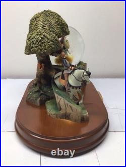 Disney 26755 Sleeping Beauty And Prince Wood Base Snow Globe Once Upon A Dream