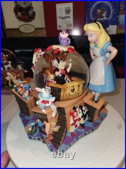 Disney 50th Anniversary Alice In Wonderland Courtroom Trial Musical Snowglobe
