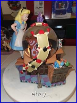 Disney 50th Anniversary Alice In Wonderland Courtroom Trial Musical Snowglobe
