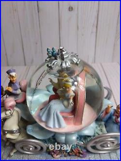 Disney 50th Anniversary Cinderella Stagecoach Musical Snow Globe So This is Love
