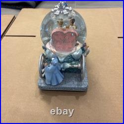 Disney 50th Anniversary Musical Snow Globe Carriage Cinderella and Prince NEW
