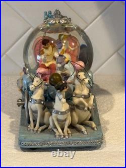 Disney 50th Anniversary Musical Snow Globe Carriage with Cinderella and Prince