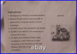 Disney 75th Mickey's Steamboat Ride Snow Globe Musical Withorig Box Works MINT