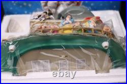 Disney 75th Mickey's Steamboat Ride Snow Globe Musical Withorig Box Works MINT