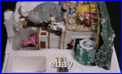 Disney 75th Mickey's Steamboat Ride Snow Globe Musical Withorig Box Works MINT