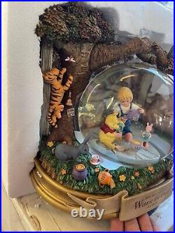 Disney 80th Anniversary Winnie The Pooh Musical Snow Globe