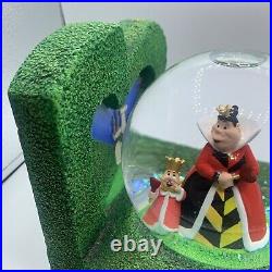 Disney ALICE IN WONDERLAND Snow Globe Bookends Queen of Hearts