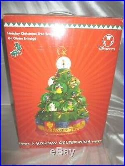 Disney A Christmas Holiday Celebration Mickey Stitch Snowglobe Musical Tree