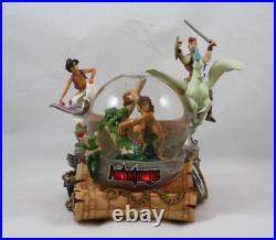 Disney Adventures Tarzan, Hercules, Aladdin, Peter Pan Musical Water Snow Globe