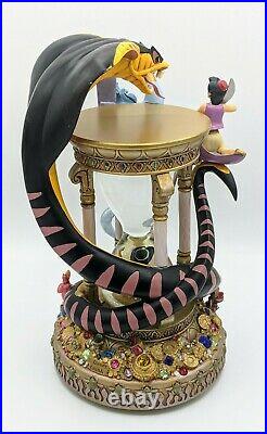 Disney Aladdin Arabian Nights Hourglass Snow Globe Musical