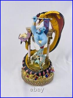 Disney Aladdin Arabian Nights Lightup Hourglass Snow Globe Musical, See pictures