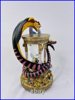 Disney Aladdin Arabian Nights Lightup Hourglass Snow Globe Musical, See pictures