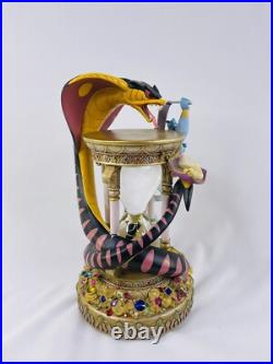 Disney Aladdin Arabian Nights Lightup Hourglass Snow Globe Musical, See pictures