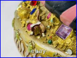 Disney Aladdin Arabian Nights Lightup Hourglass Snow Globe Musical, See pictures