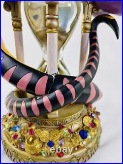 Disney Aladdin Arabian Nights Lightup Hourglass Snow Globe Musical, See pictures