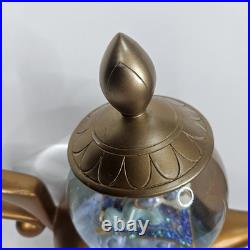 Disney Aladdin Art of Jasmine Genie Lamp Musical Snow Globe Disney Aladdin Art of Jasmine Genie Lamp Musical Snow Globe