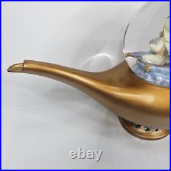Disney Aladdin Art of Jasmine Genie Lamp Musical Snow Globe Disney Aladdin Art of Jasmine Genie Lamp Musical Snow Globe