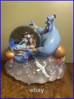 Disney Aladdin Genie And Jasmine Snow Globe