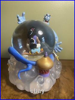 Disney Aladdin Genie And Jasmine Snow Globe