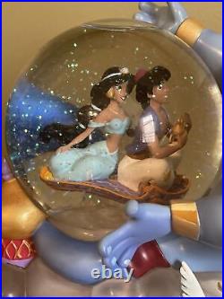 Disney Aladdin Genie And Jasmine Snow Globe