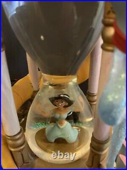 Disney Aladdin Genie Jafar hourglass Snowglobe