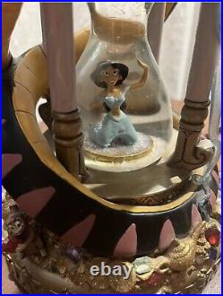 Disney Aladdin Hourglass Snow Globe With Tune Arabian Nights Original Box Incl