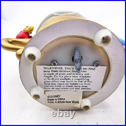 Disney Aladdin Magic Lamp Musical Snow Globe Jasmine Genie Rajah Whole New Word