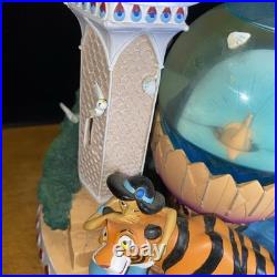 Disney Aladdin Princess Jasmine Rajah Peacock Fountain Snow Globe flaws