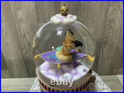 Disney Aladdin Snow Globe Jasmine Genie Musical Theme Withbox