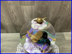 Disney Aladdin Snow Globe Jasmine Genie Musical Theme Withbox