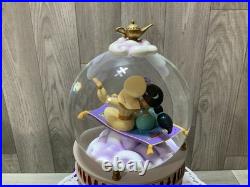 Disney Aladdin Snow Globe Jasmine Genie Musical Theme Withbox