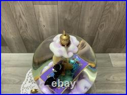 Disney Aladdin Snow Globe Jasmine Genie Musical Theme Withbox