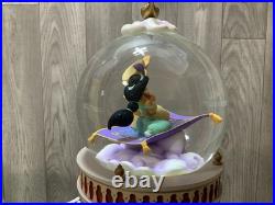 Disney Aladdin Snow Globe Jasmine Genie Musical Theme Withbox