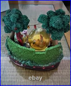 Disney Alice In Wonderland LARGE Snow Globe Mad Hatter's Tea Party Unbirthday