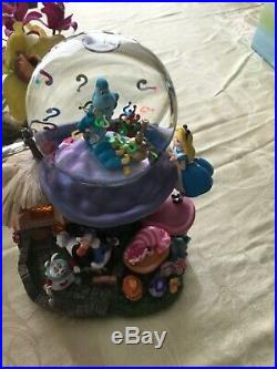 Disney Alice In Wonderland Light Up Musical Snow Globe Rare