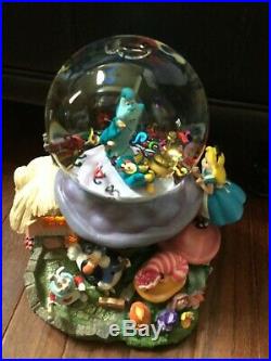 Disney Alice In Wonderland Snow Globe rare