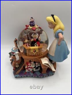 Disney Alice in Wonderland 50th Anniversary Musical Snowglobe Alice's Trial