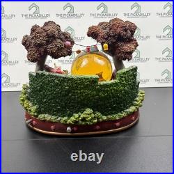 Disney Alice in Wonderland Musical Snow Globe Mad Hatter Tea Party Rare
